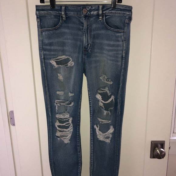 American Eagle Outfitters Denim - American Eagle super stretch X hi-rise jegging jeans sz 12R EUC LN